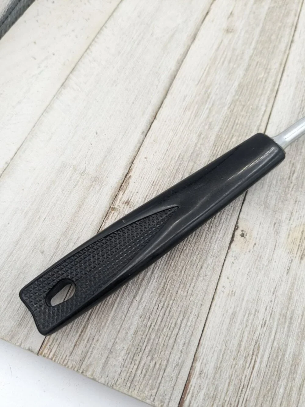 Ekco Black Nylon #2 Plastic Slotted Spoon 12